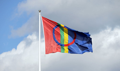 Samisk flagg. Foto