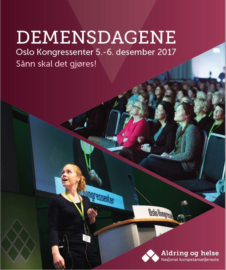 Demensdagene 2017. Plakat