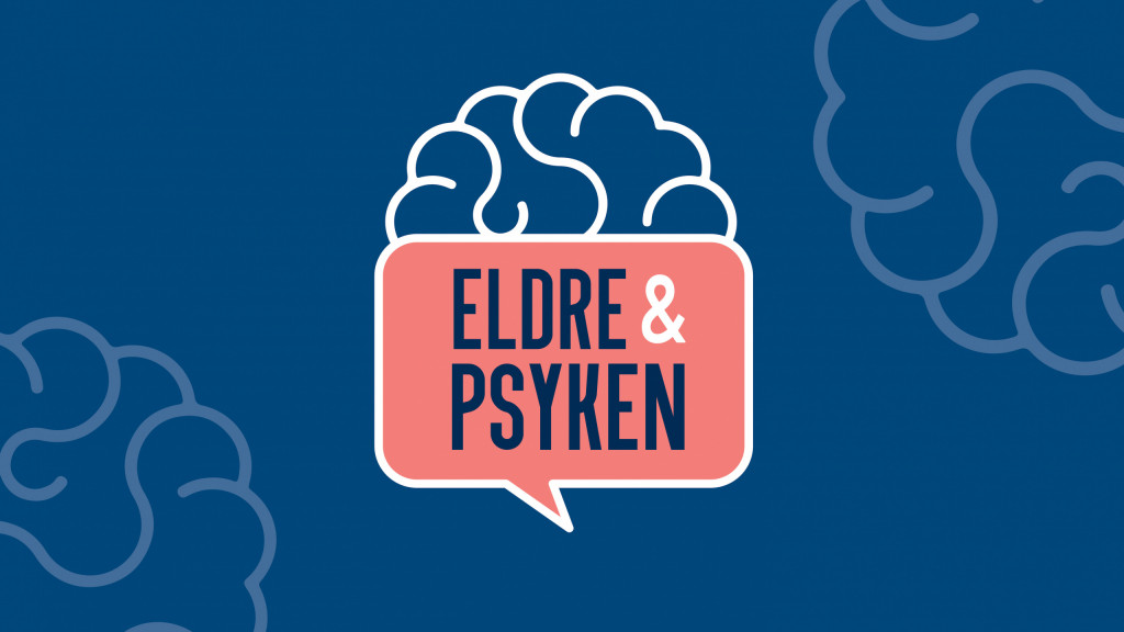 Logo podkast Eldre og psyken. Grafisk element
