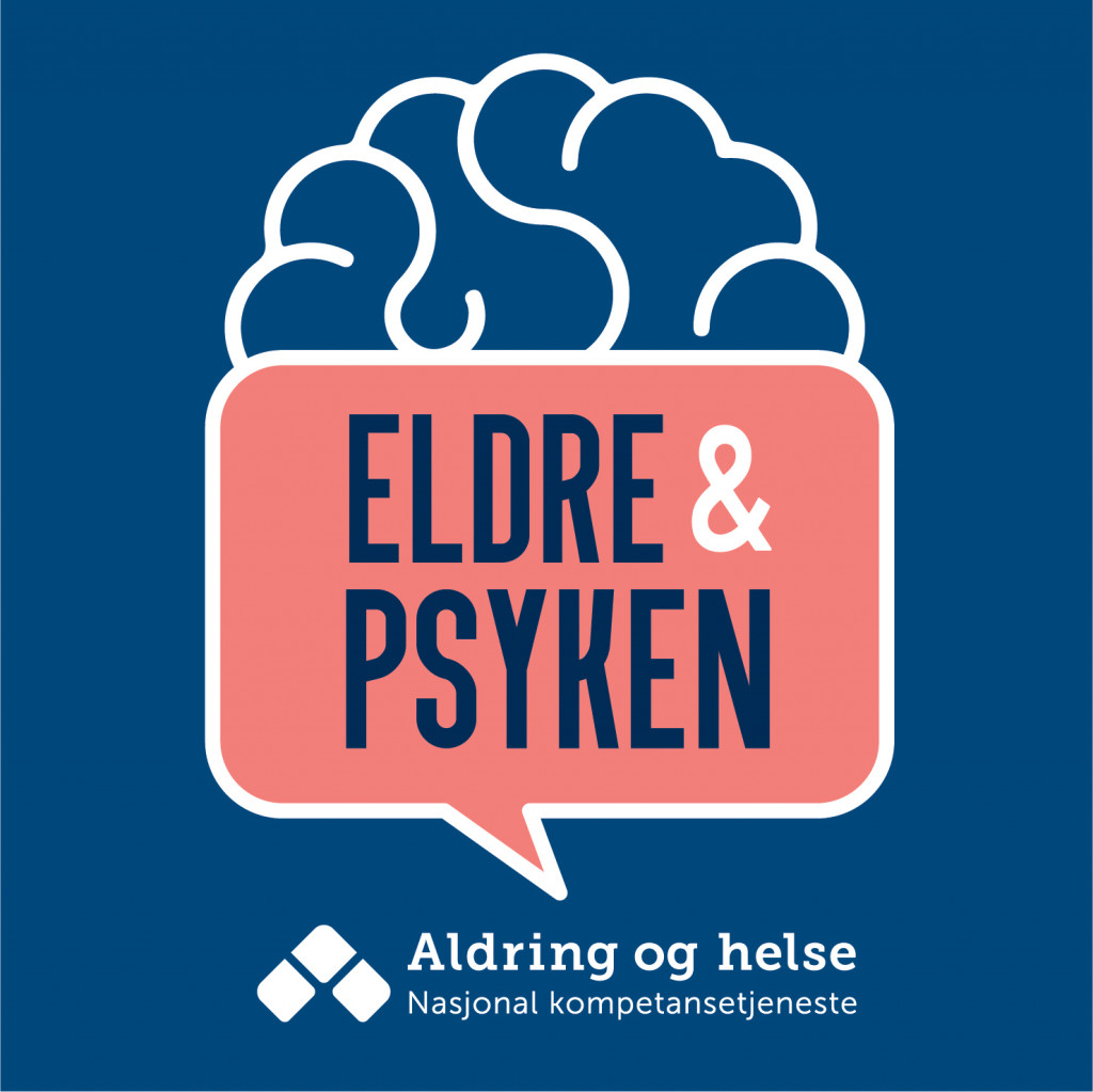 Logo podkast Eldre og psyken. Grafisk element