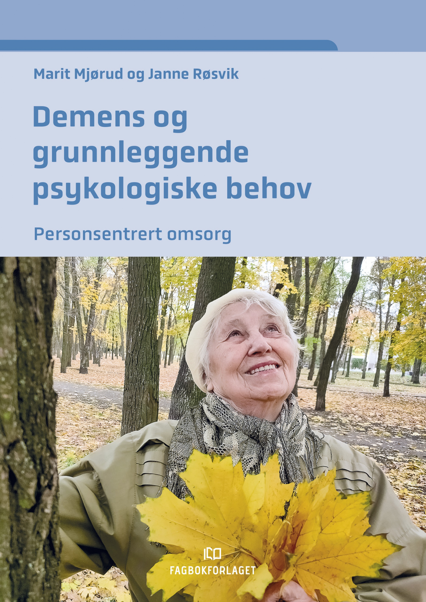 Kvinne med blomst. Omslag fagbok