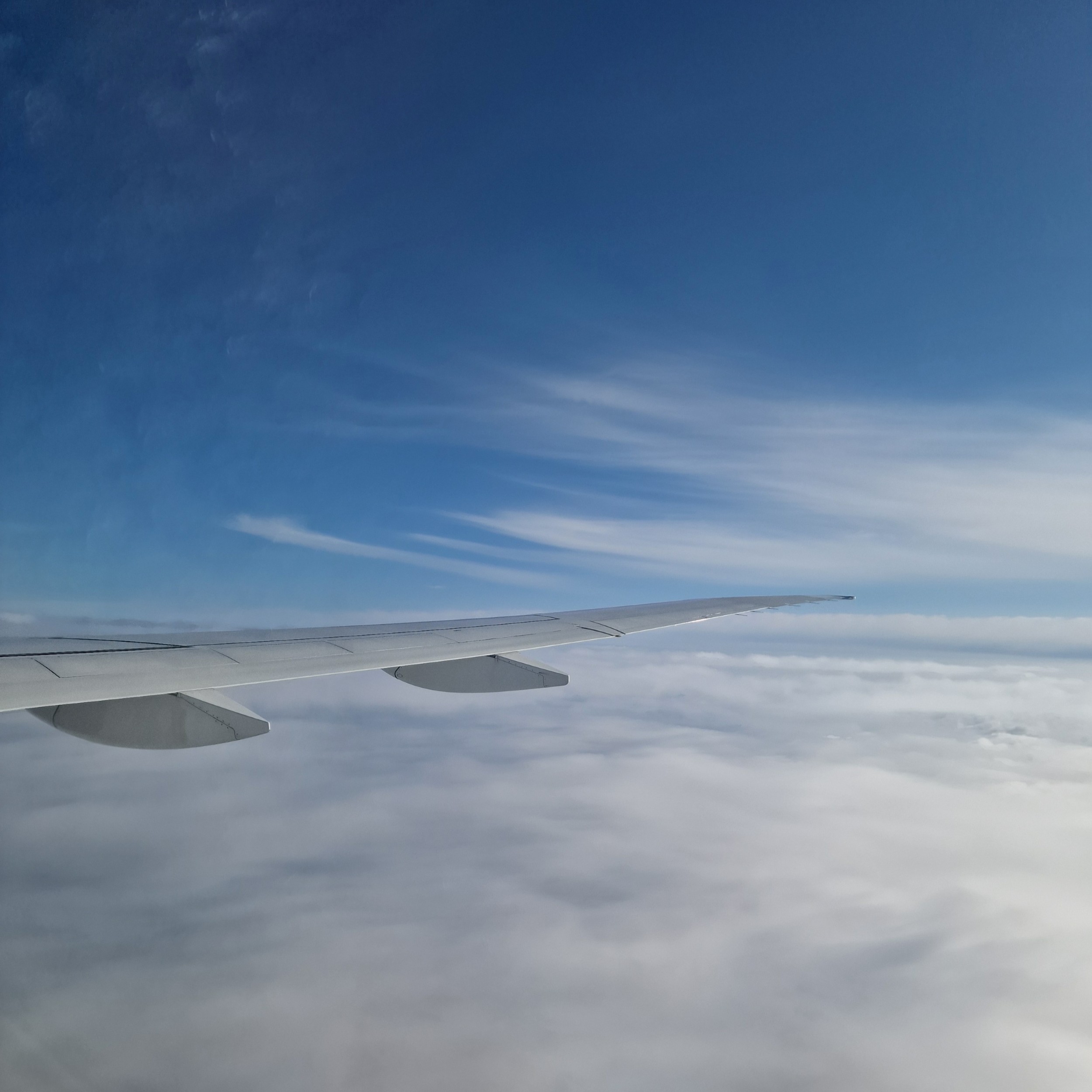 Utsikt fra flyvindu.