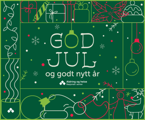 Julekort. Grafisk element