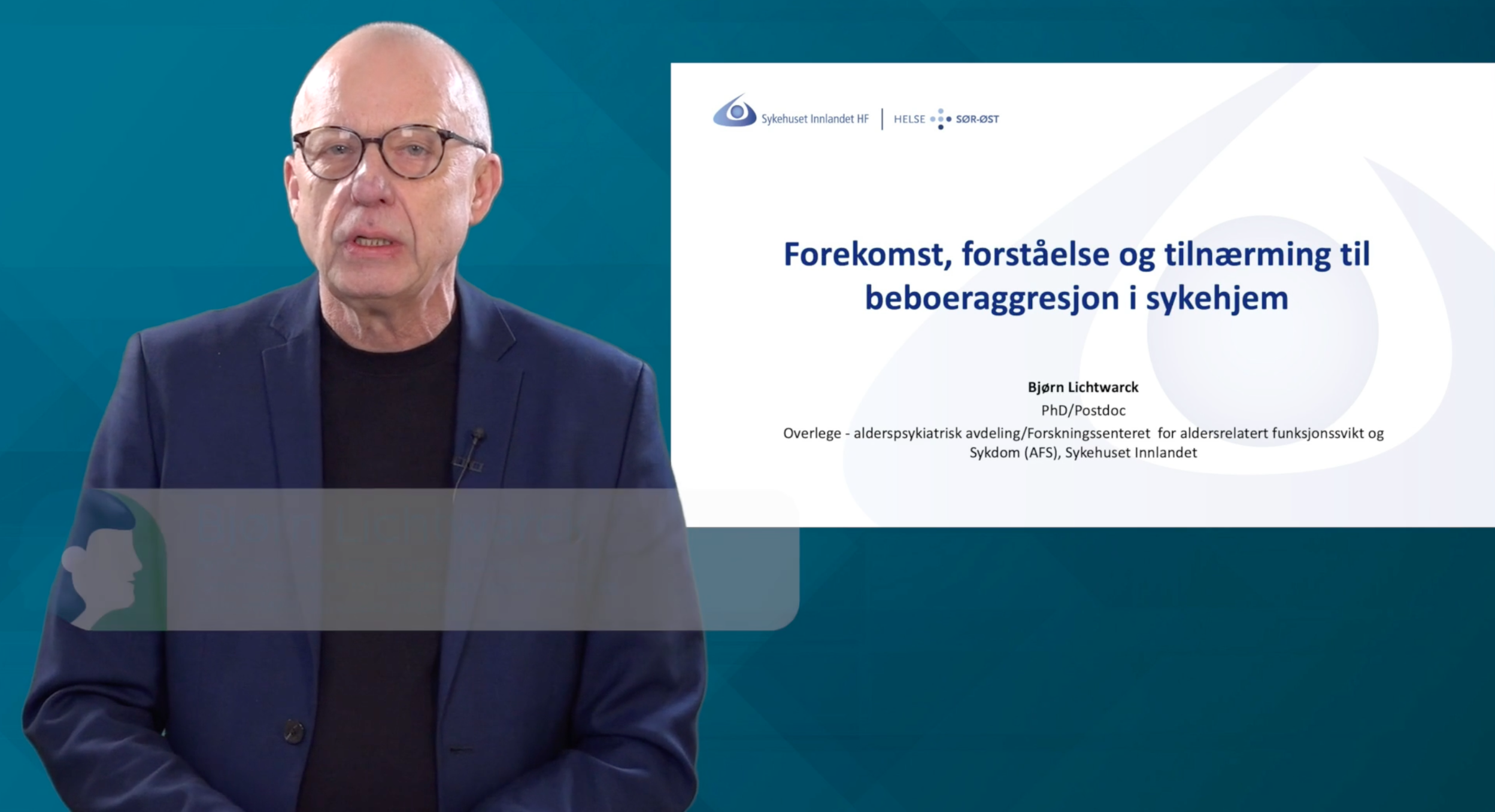 Bjørn Lichtwarck. Skjermbilde