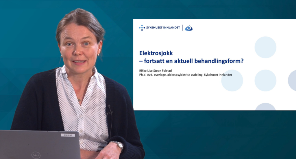 Rikke Lise Steen Folstad holder Om aldring foredrag om ECT